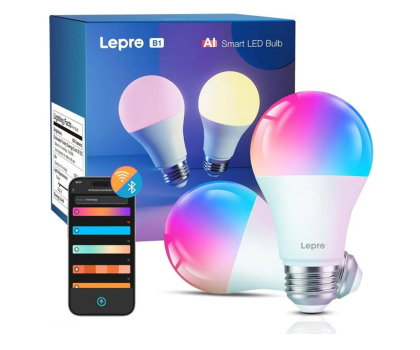 Inteligentne oświetlenie Lepro Lepro B1 AI Smart Bulb E27 - inteligentne żarówki E27 (2szt)